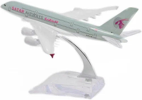 Miniatura 4 de 1:400 A380 Qatar Airways Avión Modelo Simulación Avión Modelo Avión Avión Modelo Aviación Aviación Modelo Kit de Aviación para Colección