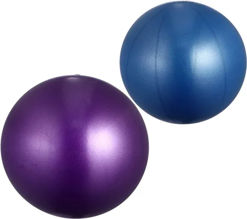 BESPORTBLE Pelota de ejercicio de yoga, pelota de ejercicio inflable antideslizante, pelota antiestallido para gimnasio en casa, equilibrio, Rojo