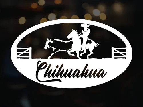 Miniatura 23 de Durango - Adhesivo adhesivo de vinilo para carros diseño Charro de México, Calcomanias para Trocas y Carros (14 x 8 pulgadas, Durango)