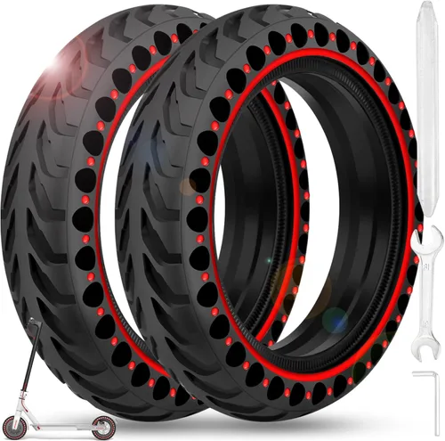 Miniatura 9 de BANGTING 2 piezas de actualización de neumáticos sólidos 50/75-6.1 para scooter todo terreno, neumáticos sin cámara de 8.5x2 pulgadas para Gotrax