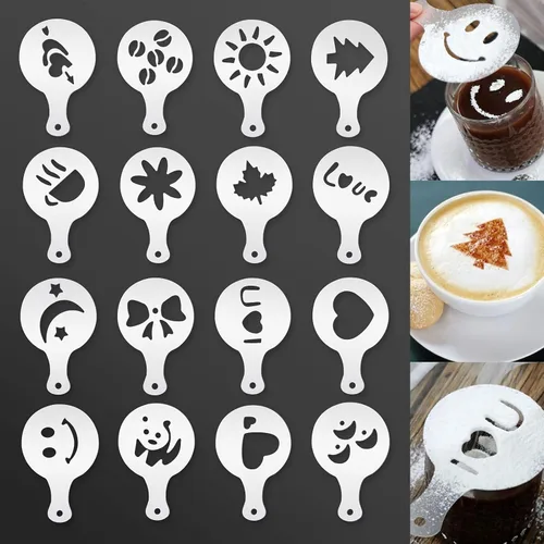 Miniatura 6 de Jarra de espuma de leche de acero inoxidable de 20 onzas / 20.3 fl oz para plantillas de café capuchino de leche, arte de leche, taza de jarra