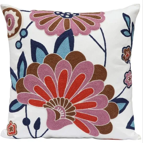 Miniatura 12 de Judy Dre am Funda de cojín 100 % algodón, cuadrada, bohemia, bordada, para sofá, cama, sala de estar, funda de almohada bohemia de 18 x 18 pulgadas