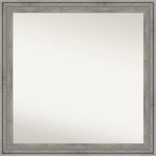 Miniatura 35 de Amanti Art Espejo de pared personalizado no biselado (24.5 x 24.5 pulgadas), marco gris marrón alta, varios tamaños personalizados, espejo de baño