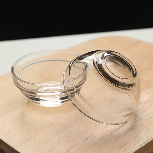 Miniatura 7 de Cuencos de inmersión de salsa de soja de vidrio transparente, platos de acompañamiento para aperitivos, sushi, aperitivos, frutas, postre, 3 pulgadas