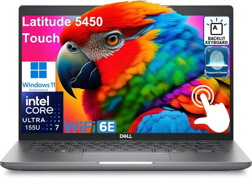 Dell Latitude 5450 Computadora portátil de negocios FHD con pantalla táctil de 14 pulgadas, Intel 12-Core Ultra 7 155U, 32 GB DDR5 RAM, 1 TB PCIe