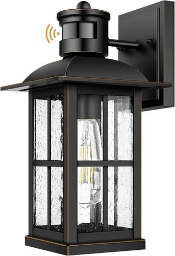 Miniatura 9 de Paquete de 2 luminarias de pared para exteriores de 14 pulgadas del anochecer al amanecer, luminarias de iluminación exterior para montaje en pared