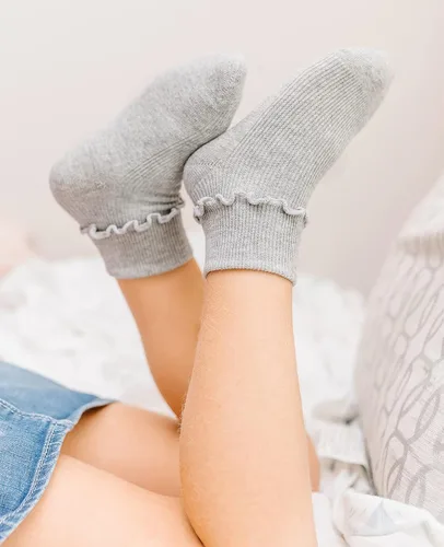 Miniatura 5 de Jefferies Socks Calcetines de tripulación con volantes para niñas, paquete de 5