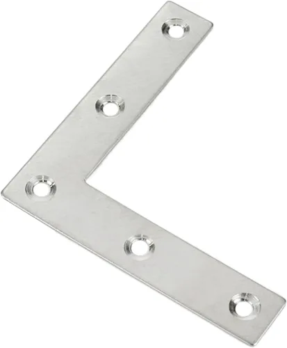 Miniatura 6 de Soporte plano L Soportes de ángulo recto 3.150 in x 3.150 in - Paquete de 15
