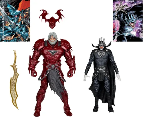 Miniatura 2 de McFarlane Toys - DC Multiverse Batman Who Laughs (Knight Armor) & The Merciless (Multiverso Oscuro) Figura de 7 pulgadas y Mega Figura McFarlane