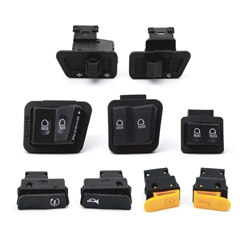 Miniatura 9 de Minho 9 piezas de kit de botón de interruptor de control manual para ciclomotor chino GY6 50cc 150cc Moped TaoTao Jonway Roketa Botón de arranque