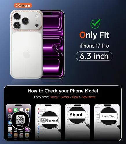 Miniatura 203 de FNTCASE Funda para iPhone 13 Pro-Max: Fundas magnéticas transparentes compatibles con Magsafe Slim anti amarillamiento protección contra caídas