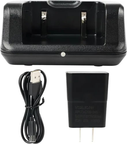 Retevis Cargador Walkie Talkie H777, base de carga original, cargador de escritorio USB-C, compatible con Retevis H777 H777H H777D Walkie Talkie y