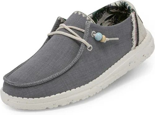 Hey Dude Lily - Mocasines con cordones para mujer, cómodos y ligeros, variedad de colores