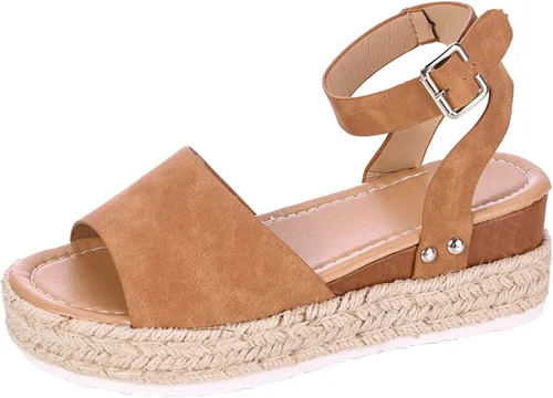 Miniatura 2 de Sandalias para mujer, sandalias para mujer, sandalias elegantes de verano, sandalias de plataforma negras para mujer, sandalias de cuña casuales