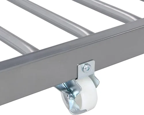 Miniatura 5 de Merax Litera de metal resistente de tamaño individual sobre individual con nido y escalera extraíble, se puede dividir en dos camas, no necesita
