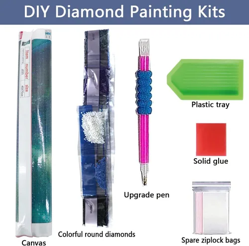 Miniatura 5 de ijbnhd Kits de arte de diamantes para adultos – Kits de pintura de diamantes de rosa 5D para adultos, kits de pintura de diamantes de perforación