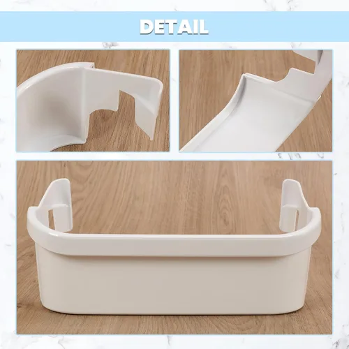 Miniatura 6 de HECASA 240351601 Estante de puerta de refrigerador compatible con Frigidaire Freezer 1037664 AH899475 EA899475 PS899475 Reemplazo solo plástico ABS