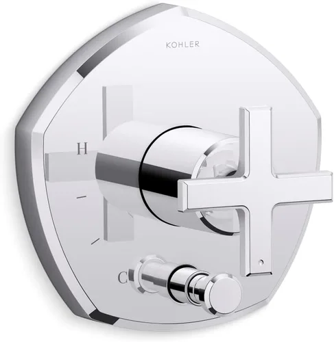 Miniatura 13 de KOHLER K- TS27043-3-BV Occasion™ RITE-TEMP VALVE TRIM, vibrante bronce cepillado