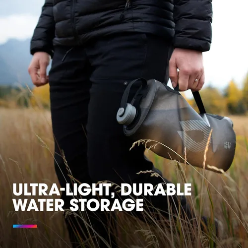 Miniatura 2 de Bolsa de almacenamiento de agua para acampar plegable (2L, 3L, 4L, 6L, 10L) - Sin BPA y PVC, bolsa de depósito de hidratación, a prueba de fugas