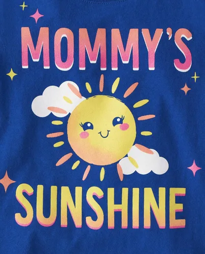 Miniatura 2 de The Children's Place Camisetas estampadas de manga corta para bebés y niñas pequeñas, con diseño de unicornios y mariposas, a la moda, paquete de 3
