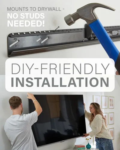 Miniatura 5 de Sanus Soporte de pared para TV sin pernos - Bajo perfil de 22 a 55 pulgadas con fácil instalación DIY - Incluye cierre de seguridad incorporado