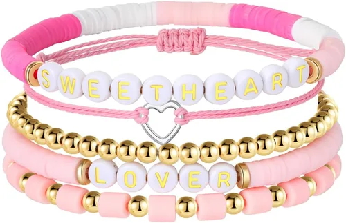 Miniatura 7 de SIXFOX Dainty Link Charm Bracelet For Women Trendy Pearl Beaded Bracelet With Natural Adjustable Statement Bracelet Jewelry Gifts for Bridesmaid