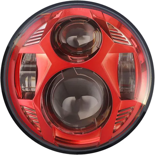 Miniatura 7 de Faro delantero LED redondo de 5.75 pulgadas, 51 W, 5-3/4 pulgadas, compatible con Harley Dyna Sportster Iron 883 Street Rod Street Bob Softail Deuce