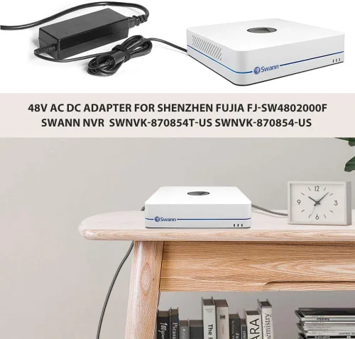 Miniatura 2 de KFD Adaptador de CC de 48 V CA para Reolink RLN8-410 Swann NVR DVR grabadora de video NVR8-7085 NVR8-7300 NVR8-7450 NVR-87400 NVR8-8580 Lorex LNR110