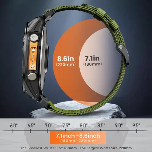 Miniatura 7 de Compatible con Garmin Fenix 6 Watch Band para Fenix 8 1.850 in/8 Pro 1.850 in/Fenix 7/Fenix 6 Pro/5/5 plus, 0.866 in Quickfit Correa de reloj Verde