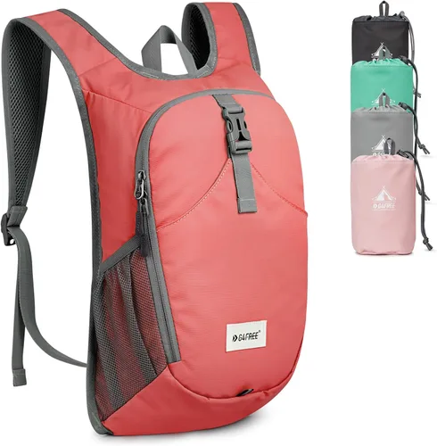G4Free Mochila de senderismo de 10 L, ligera mochila de senderismo pequeña bolsa de hombro plegable para viajes al aire libre