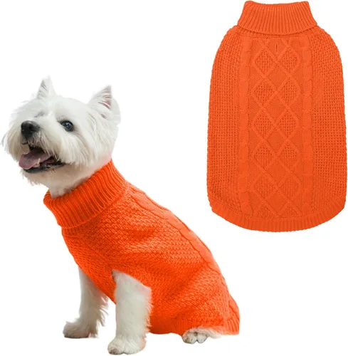 Miniatura 71 de Mihachi Suéteres para Perros Pequeños y Medianos Niña o Niño, Camisa Cálida y Suave para Perros, Abrigo para Perros para Clima Frío con Cuello