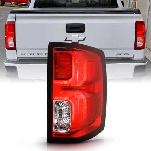 KEEKPO - Para 2016-2018 Chevy Silverado 1500 High Country | LTZ Luz Trasera de Freno LED de Tipo Fábrica para Lado Derecho del Pasajero Rojo exótico