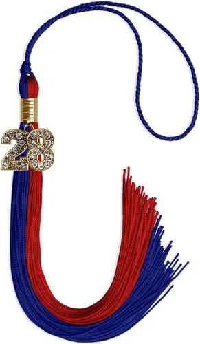 Miniatura 182 de Endea Graduation Borla de doble color con dije dorado (negro/oro brillante, 2022)