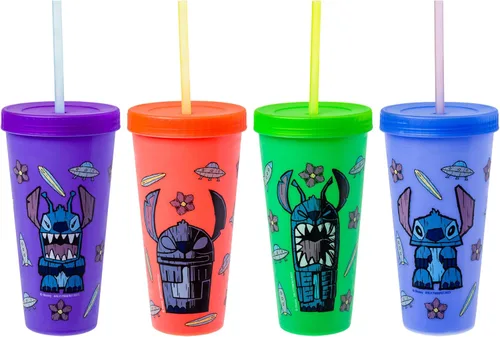 Miniatura 14 de Silver Buffalo Harry Potter House Crests - Vasos de plástico que cambian de color, 24 onzas Escudos de la casa de Harry Potter