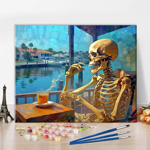 Miniatura 7 de TUMOVO Pintura por números para adultos, pintura de bosque por números, acuarela, paisaje por números, para niños, paisaje natural, pintura por