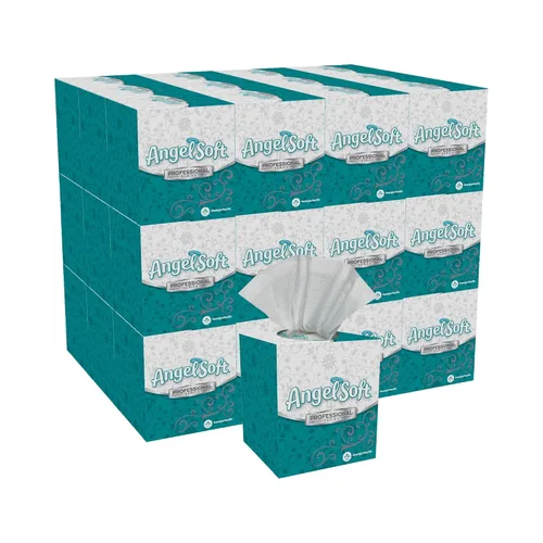 Angel Soft Professional Series - Pañuelo facial de 2 capas (46580), 96 hojas, 36 cajas, paquete a granel, ideal para baños, salas de reuniones,