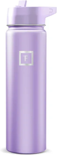 Miniatura 120 de IRON °FLASK Frasco de hidratación para acampar y senderismo con pajilla, botella de agua deportiva de acero inoxidable con aislamiento de boca