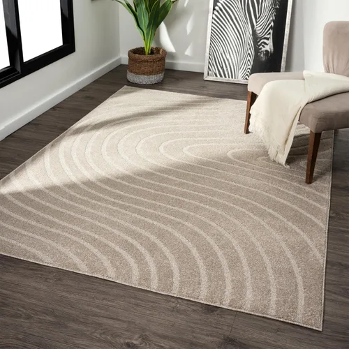 Miniatura 24 de LUXE WEAVERS Alfombra de Área Moderna Geométrica de Ondas Beige 2x3