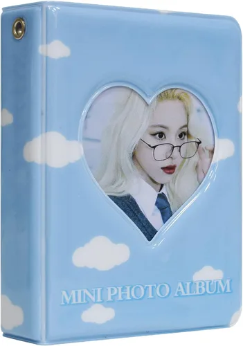 Mini álbum de fotos de 3 pulgadas para cámara Fujifilm Instax, carpeta de tarjetas fotográficas Kpop, libro con soporte para tarjetas de visita, 40