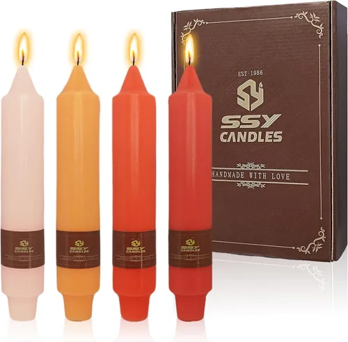 Miniatura 80 de Candelabros cortos de 5 pulgadas con velas cónicas verde oscuro, 4 piezas para cena, hogar, boda, fiesta, decoración