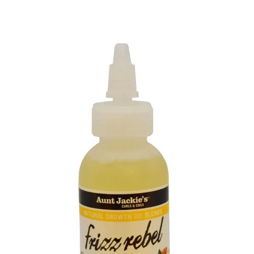 Miniatura 4 de Aunt Jackie's Aceite de crecimiento natural mezcla Frizz Rebel – coco y almendra dulce, suaviza y brilla en seco, tramos rebeldes, fórmula