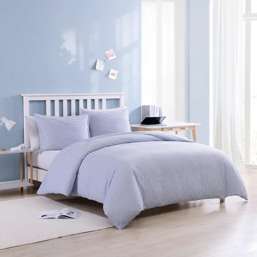 Miniatura 2 de Poppy & Fritz - Juego de funda de edredón tamaño King, ropa de cama reversible de algodón con fundas a juego, decoración casual del hogar