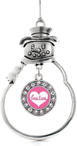 Miniatura 59 de Inspired Silver - Roller Queen - Adorno de Navidad plateado - Adorno circular para árbol de Navidad con circonita cúbica - Decoración colgante