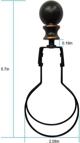 Miniatura 2 de Lamp Shade Light Bulb Clip Lampshade Adapter - Finial and Lampshade Levellers for Clip On Light Bulbs