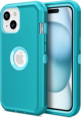 Miniatura 12 de Jiunai Funda para iPhone 14 Plus a Prueba de Golpes Antipolvo Protección de Servicio Pesado Protectora Antiarañazos de Doble Capa Resistente Rugosa