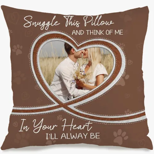 Miniatura 9 de Custom Memory Pillow Case Created with a Single Photo and Your Chosen Words Forming a comforting Cushion That Also Makes a Thoughtful Gift