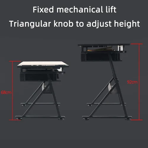 Miniatura 5 de JFF Mesa de dibujo de altura ajustable, mesa de dibujo, escritorio de artista, mesa inclinada, escritorio para manualidades, pinturas en acuarela