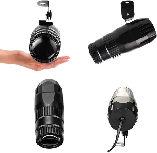 Miniatura 4 de Luz de Pinspot con Control Remoto, JLPOW Super Brillante Foco de Bola de Espejo, Mini 15W RGBW LED Luz de Foco de Tira para Efecto de Iluminación