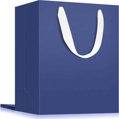 Miniatura 25 de EUSOAR Bolsas de papel de estraza grandes de 9.8 x 5.1 x 12.6 pulgadas a granel, bolsas resistentes para recuerdos de fiesta, cumpleaños, bodas