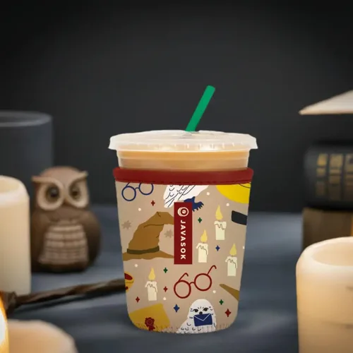 Miniatura 5 de Sok It JavaSok Funda aislante de neopreno para tazas de café helado y soda fría (Horcrux, mediano: 22-28 oz)